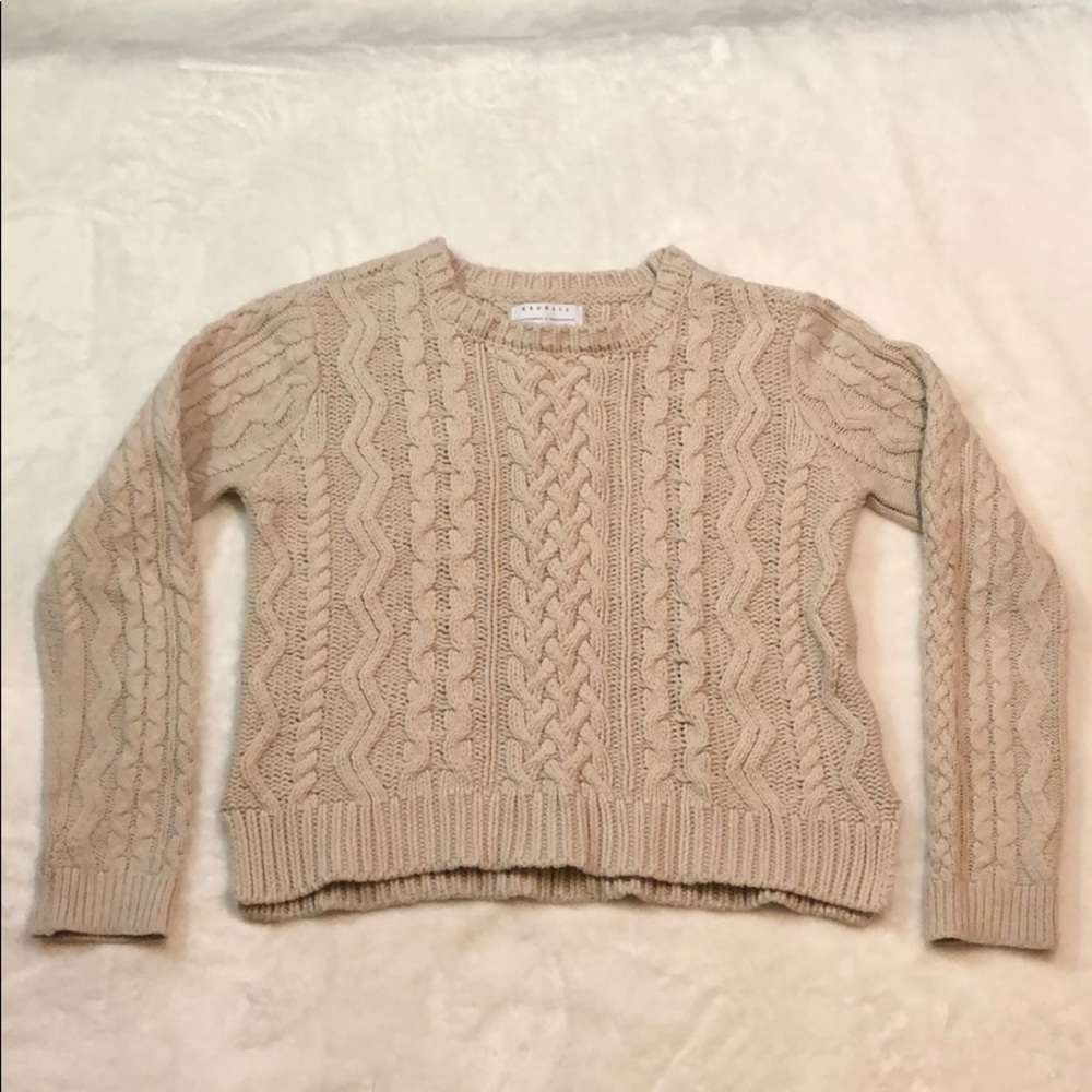 Kendall + Kylie Cable Knit Sweater